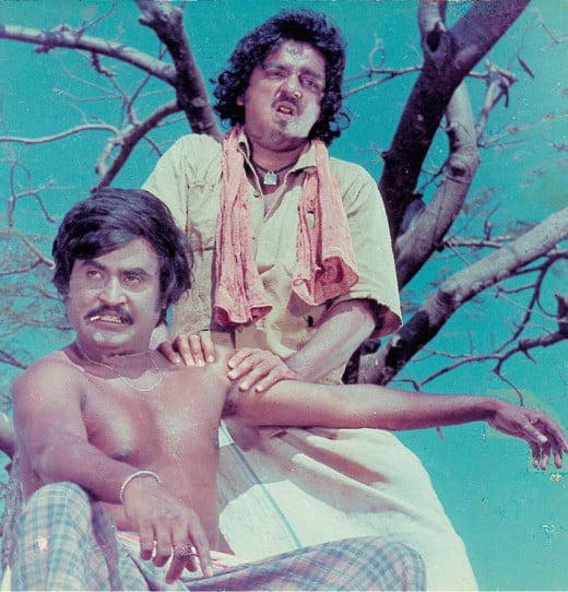 Rajinikanth and Kamal Hassan in 16 Vayathinile