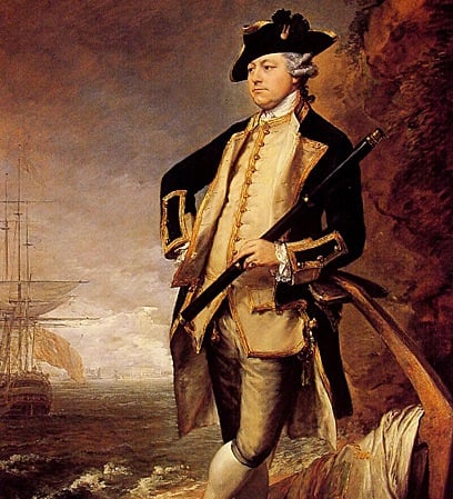 Augustus John Hervey, born 1724 died 1779 was the 3rd Earl of Bristol and an admiral in the British navy