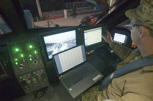 Interior of Coastal Command Boat