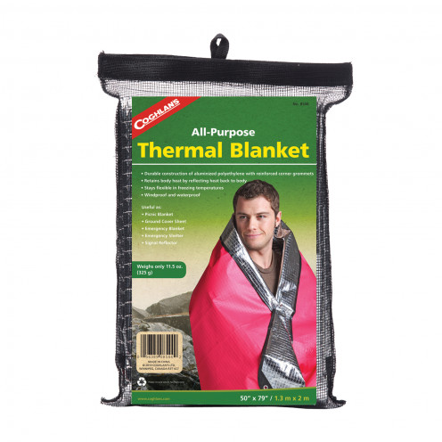 The all important thermal blanket - one of the key items you should have in your first aid tackle box