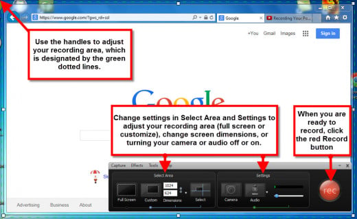 camtasia recording settings templates