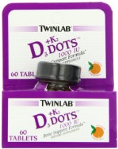 TWINLAB offers D3 & K2 Dots - one tangerine flavored dot equals 1,000IU of D3 and 90 mcg of K2. Dissolves on tongue. Ideal for those with swallowing problems.