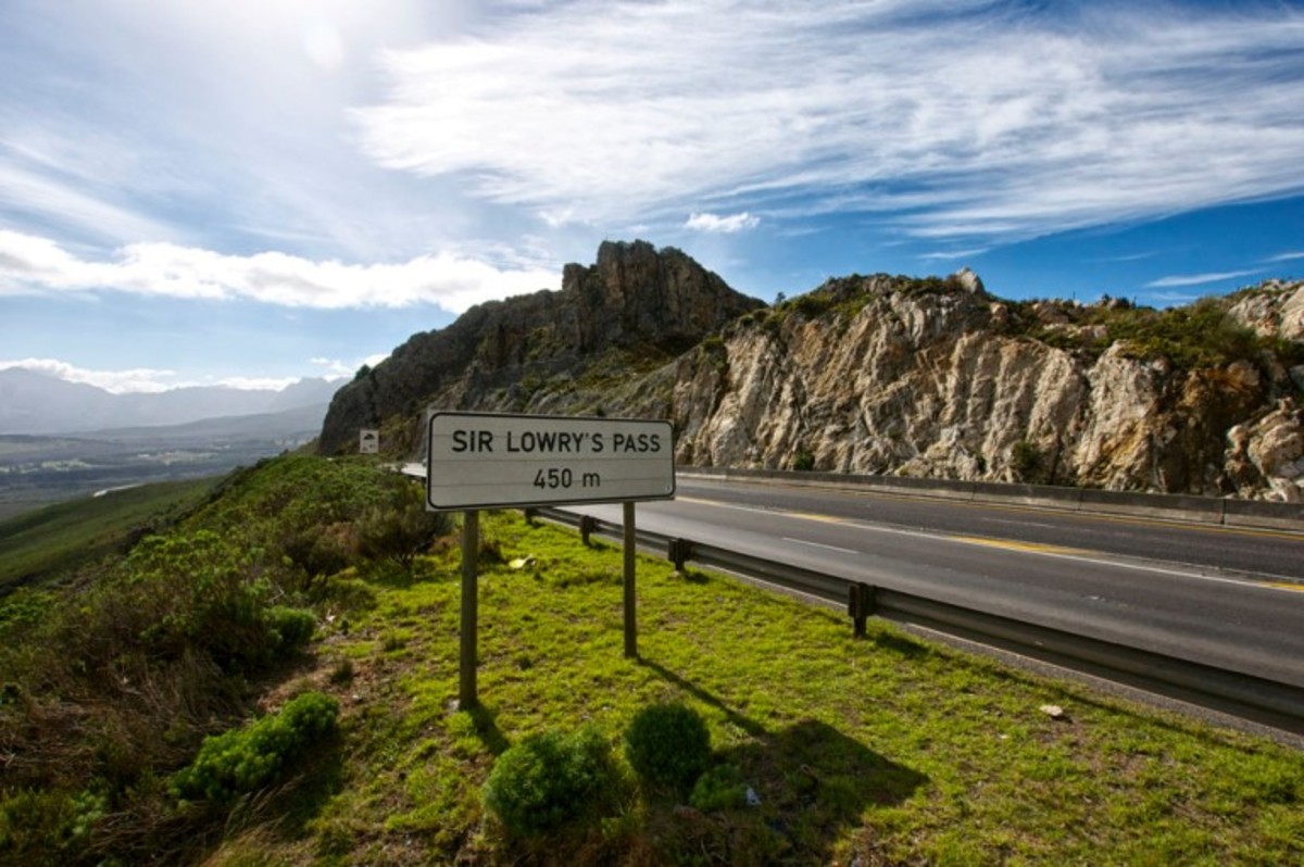 Sir Lowry's Pass between Somerset West and Grabouw, South Africa 