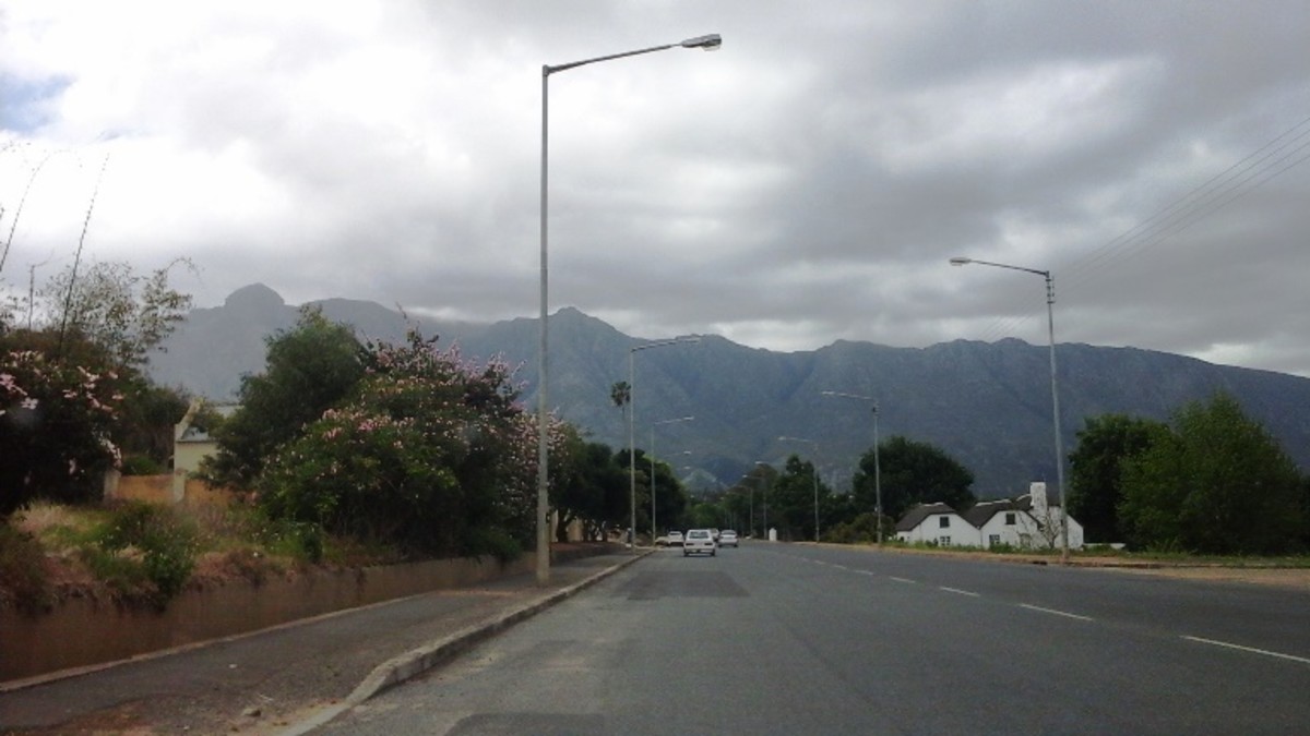 Swellendam at the foot of the Langeberg Mountains, Western Cape, South Africa 
