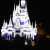 Cinderella's Castle light up with millions of lights.