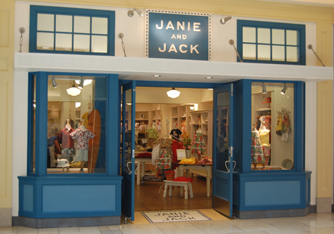 Typical Janie and Jack Mall Storefront.