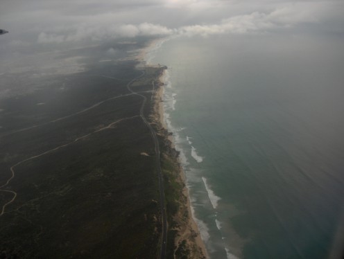 Flying into Cape Town