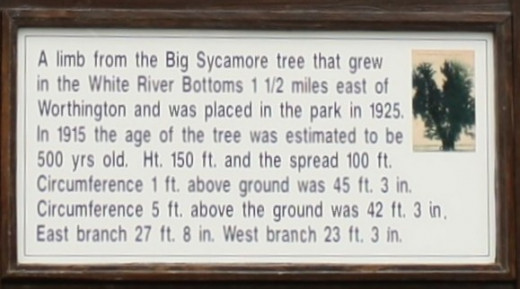 Sign in the Worthington City Park
