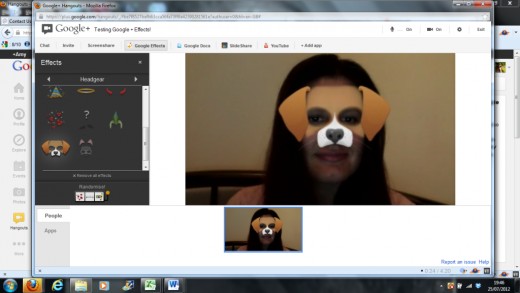 Surprise your friends and family with the special effects of Google Hangouts. Add a dog face, pirate hat or birthday cake!