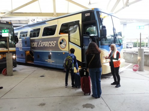 Walt Disney World guests who book flights through Disney's online vacation planner and fly with a Disney airline partner can ride the Disney Magical Express to their Disney Resort FREE!