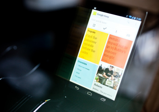 Preview of Google Keep interface.