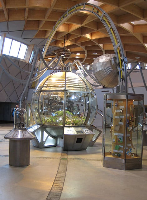 Exhibit inside The Core Learning Centre at Eden Project.