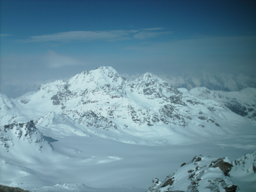 Verbier, Switzerland. View from the top of Mont Rosablanche.