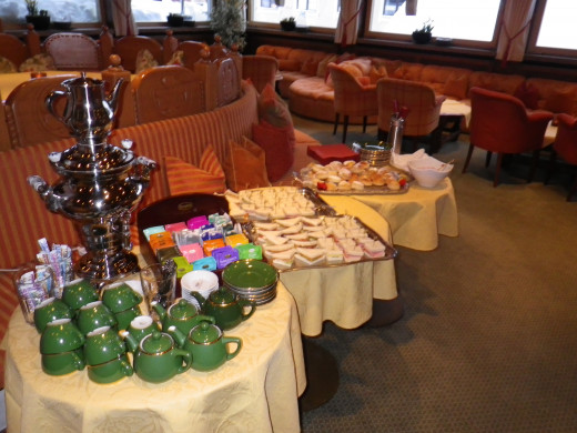 Free apres-ski snack in the bar.