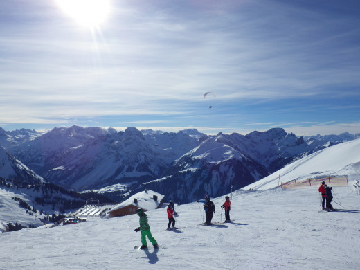 Diedamskopf, Austria, another "small" European ski area.