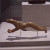 A mechanical dog carved from ivory. A mechanical dog carved from ivory.
