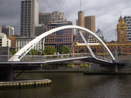 My photo of this pedestrian bridge over the Yarra River in Melbourne has sold on postcards and magnets