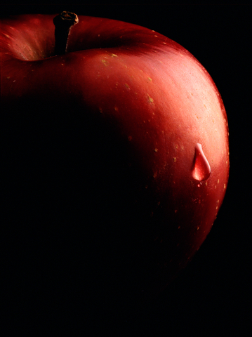 Apple With Tear Photo