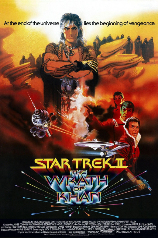 "Star Trek II: The Wrath of Khan", based on the television series "Star Trek", created by Gene Roddenberry, was directed by Nicolas Meyer and starred William Shatner, Leonard Nimoy, and DeForest Kelley.  