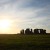 A bright sunset at Stonehenge.  The light is so beautiful! 