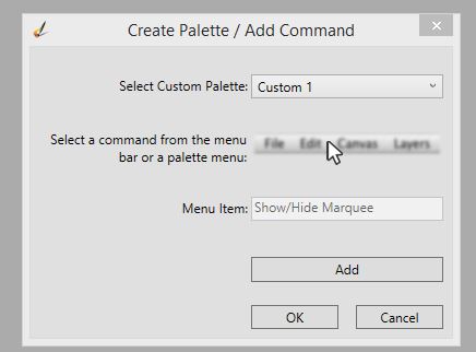 Custom Palette Control Panel for Painter 2015