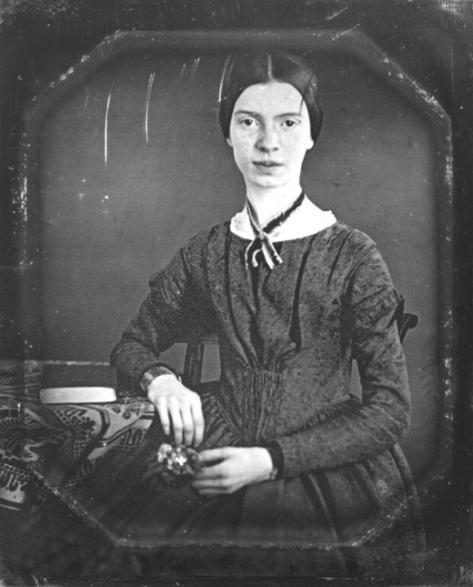 Only authenticated portrait of Emily Dickinson later than childhood. She is around 16 or 17 in this picture.
