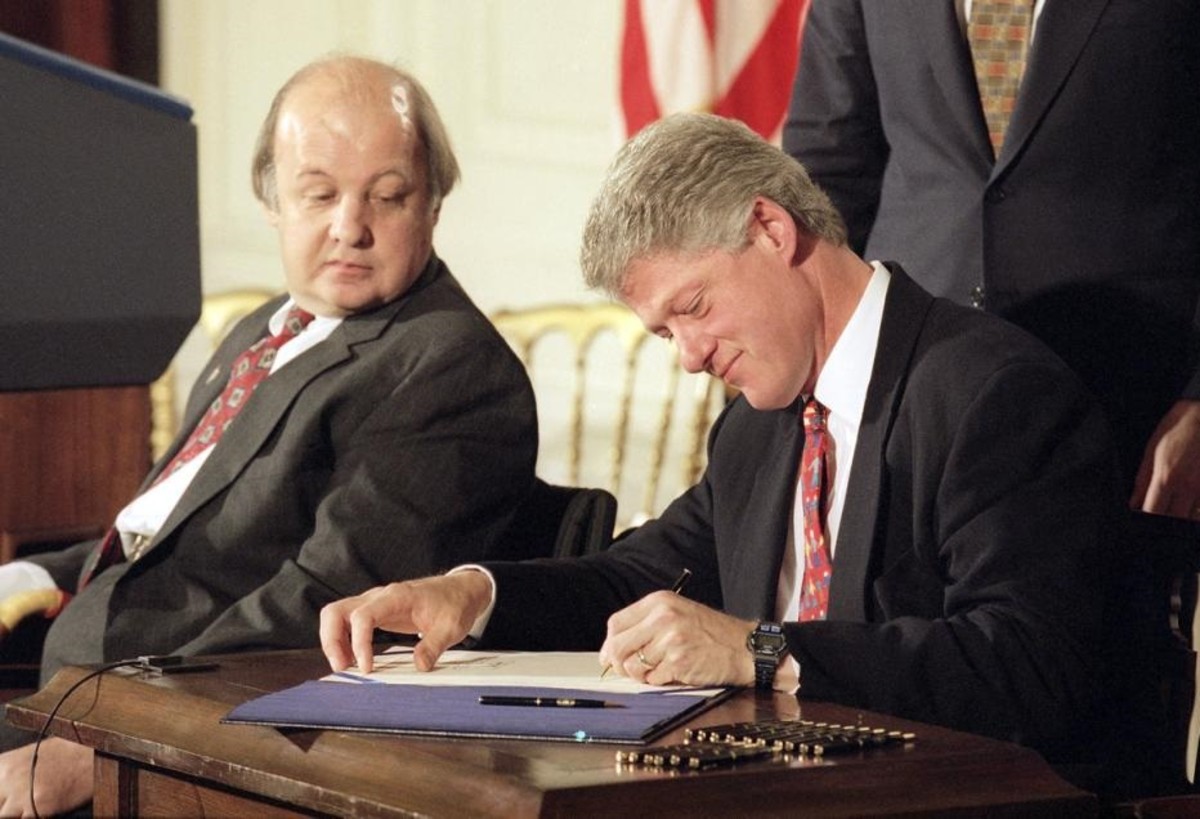 In 1993, President Clinton signed the Brady Law mandating nationwide background checks and a waiting period to buy a gun.