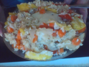 Almond Turkey Burger Hot Dish