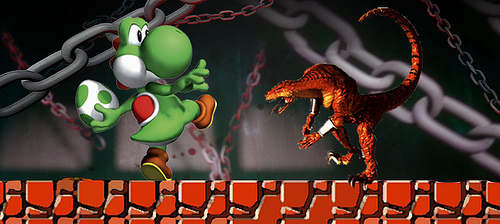 Who doesn't like a good dinosaur battle?