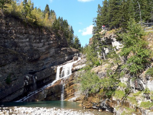 Cameron Falls in Waterton Lakes National Park, Alberta, Canada.