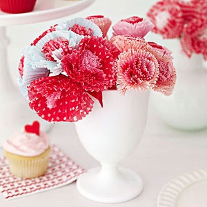 Cupcake liner bouquet