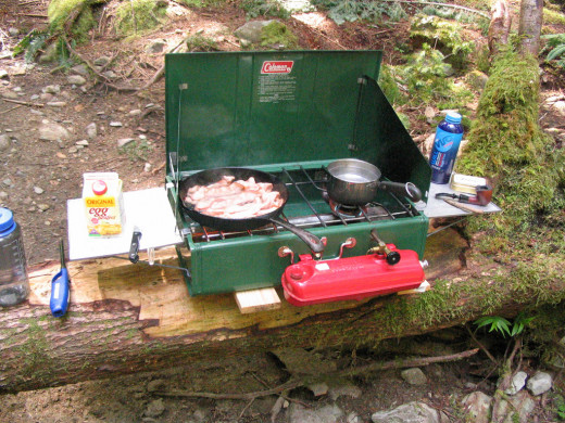 Portable camping stoves are a necessity in the fall months.