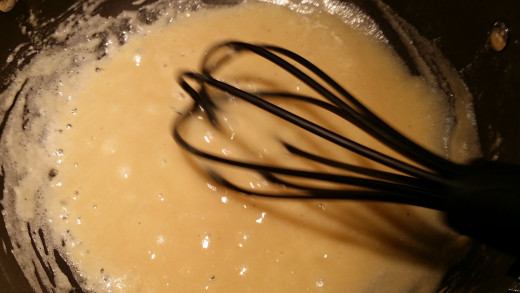 Your roux is done and ready for the liquid.
