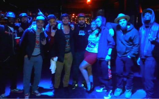 My girlfriend and I with Ces Cru, Murs, and !Mayday! at 2014's !Mursday! tour