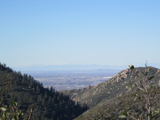 The view of Hesperia from the San Bernardino Mountains.