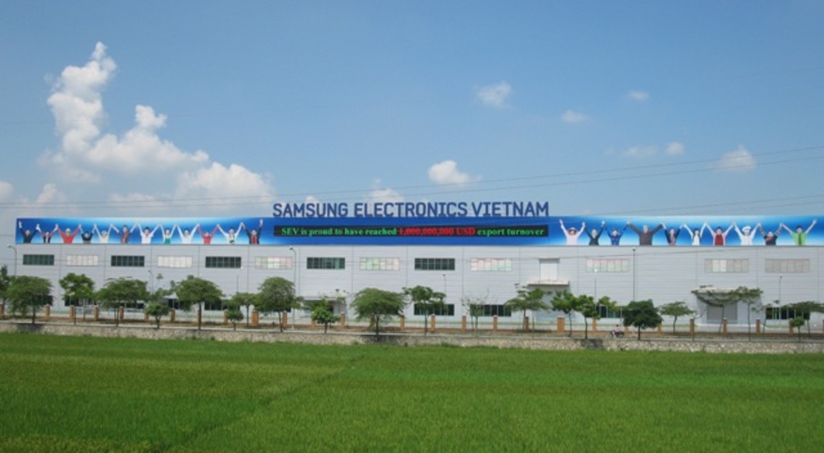 Samsung factory in Bac Ninh, Vietnam