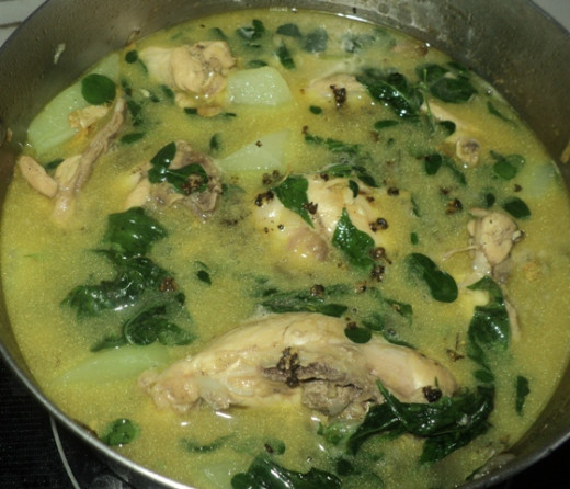 Chicken Tinola With Malunggay