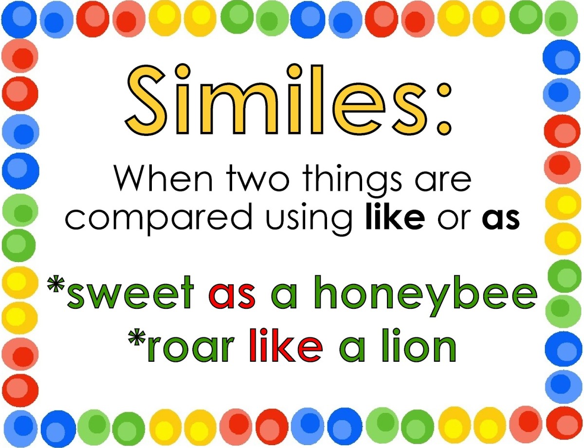 simile examples about homework