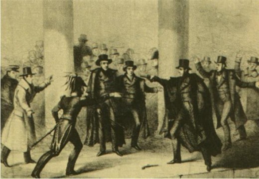 Legend Has It That After His Would Be Assassin's Gun Failed, Jackson Beat Him With His Cane