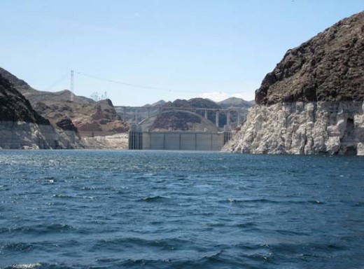 A view from the Lake Mead Paddle Wheel Tour boat.