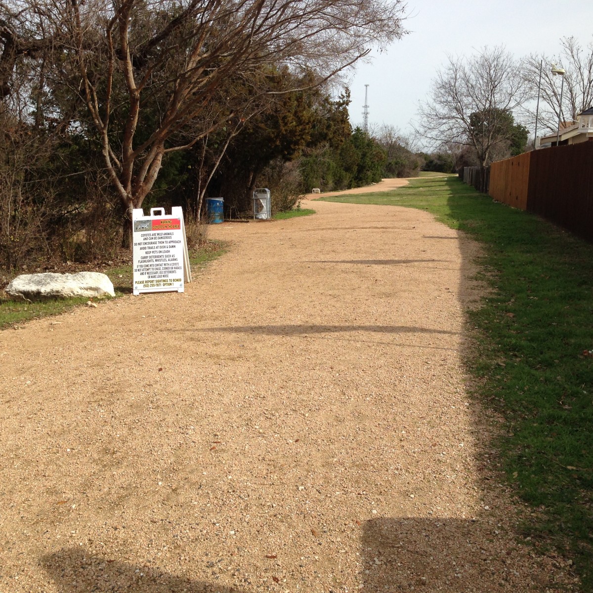 Cat Hollow Park Round Rock TX - Trail Entrance