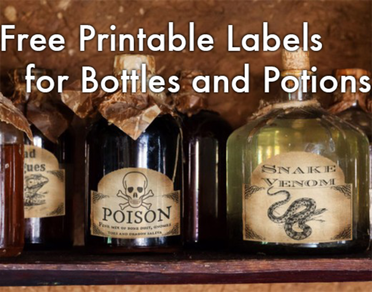 free printable halloween bottle labels potion labels