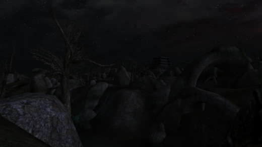 This is the most heavily forested part of the island of Vvrardenfel.
