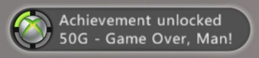 The 'Game Over Man' Achievement is given once all the steps have been completed.