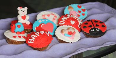 Lovely valentines cupcakes