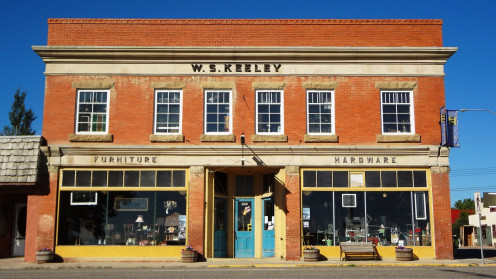 W S Keely building North Bound Hwy 2, Nanton