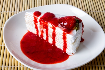 thickening sauce with cake
