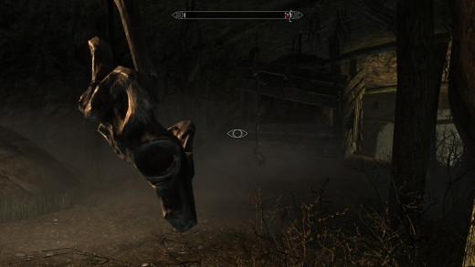 There were no major changes to stealth in Skyrim, but instead there are lots of little additions like the noisemaker trap I just walked into.