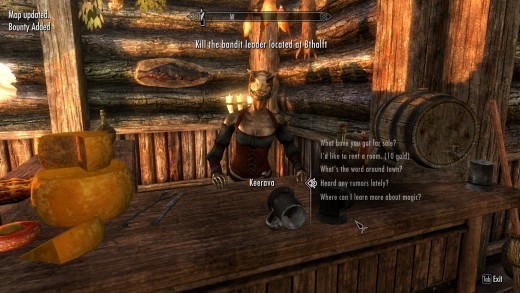 You can pretty much always find a Radiant Quest offer at an inn, and it will generally try to send you to an unexplored place in the hold.