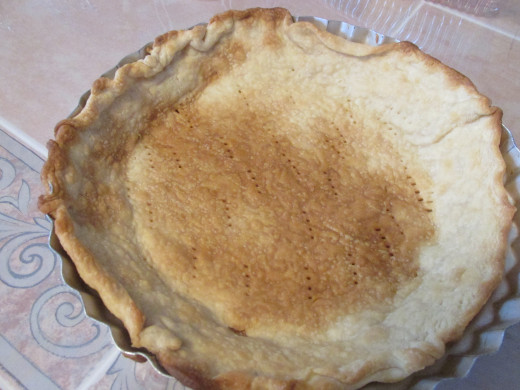 Baked pie shell